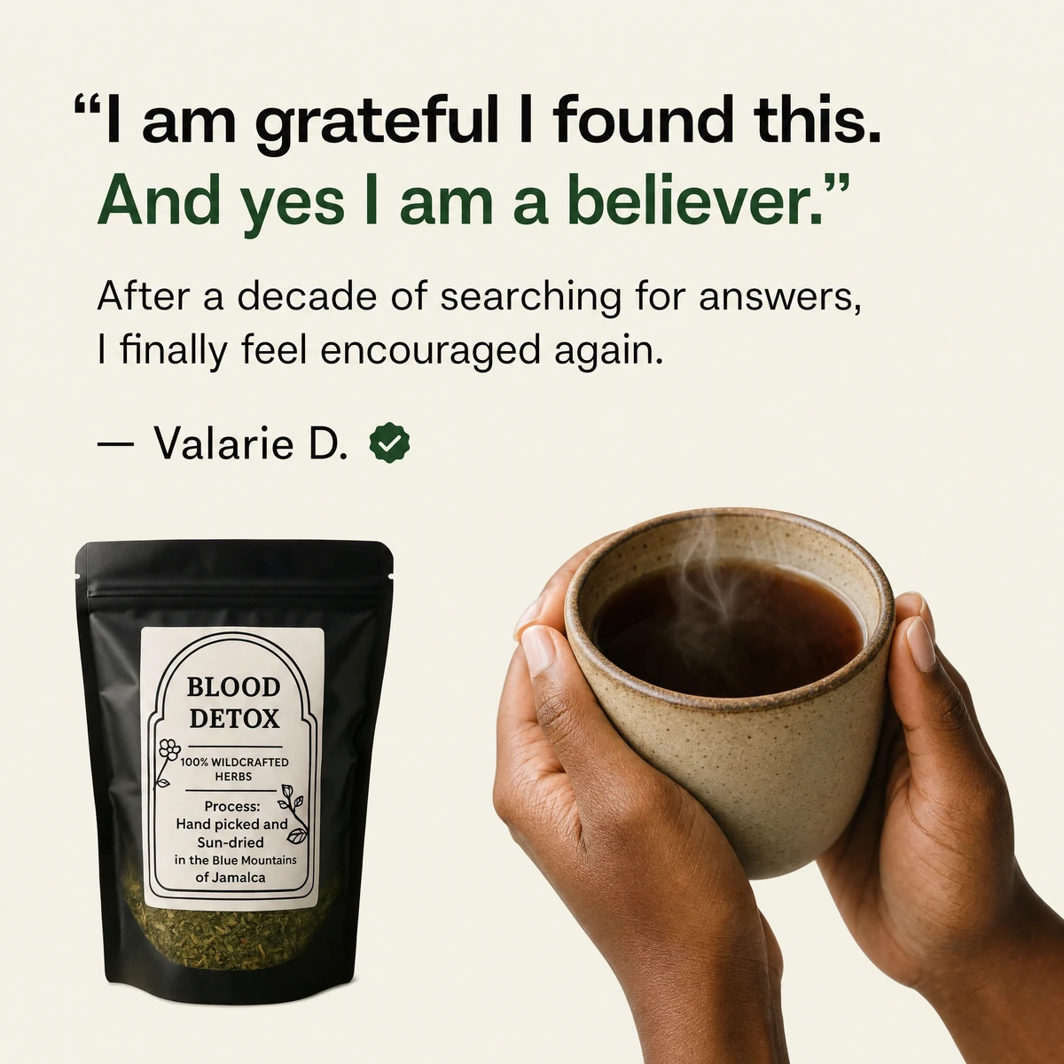 Customer testimonial from Valarie D.